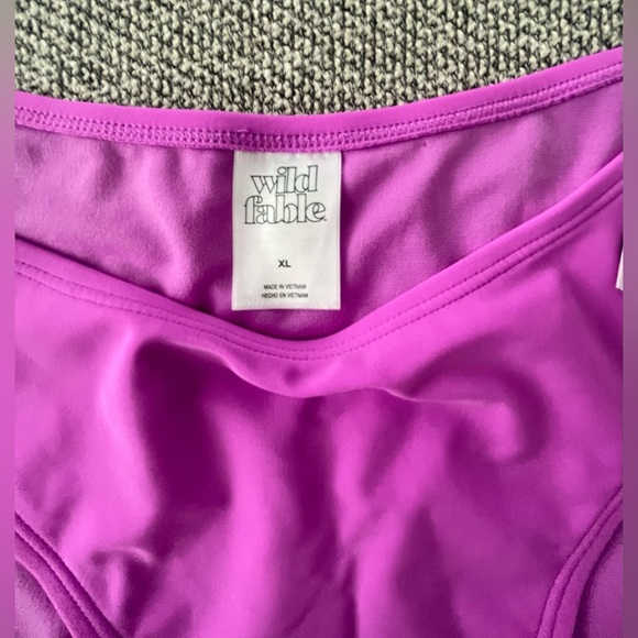 Wild Fable Purple Bikini Swimwear Classic Cut - Picture 4 of 7